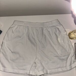 Brandy Melville White Athletic Shorts
